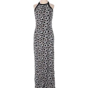 Black and White Floral Maxi Dress